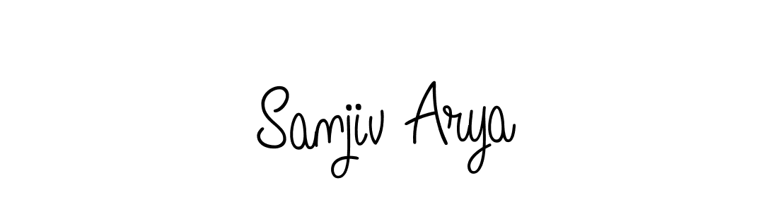 How to make Sanjiv Arya signature? Angelique-Rose-font-FFP is a professional autograph style. Create handwritten signature for Sanjiv Arya name. Sanjiv Arya signature style 5 images and pictures png