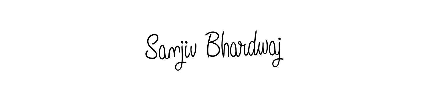 You should practise on your own different ways (Angelique-Rose-font-FFP) to write your name (Sanjiv Bhardwaj) in signature. don't let someone else do it for you. Sanjiv Bhardwaj signature style 5 images and pictures png