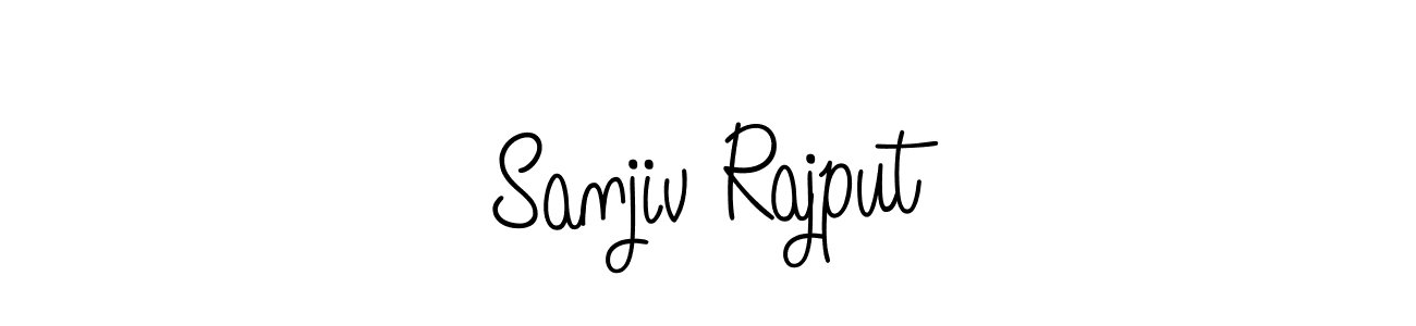 The best way (Angelique-Rose-font-FFP) to make a short signature is to pick only two or three words in your name. The name Sanjiv Rajput include a total of six letters. For converting this name. Sanjiv Rajput signature style 5 images and pictures png
