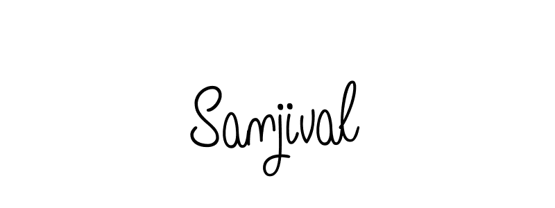 You should practise on your own different ways (Angelique-Rose-font-FFP) to write your name (Sanjival) in signature. don't let someone else do it for you. Sanjival signature style 5 images and pictures png