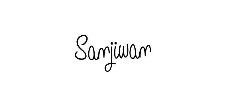 Use a signature maker to create a handwritten signature online. With this signature software, you can design (Angelique-Rose-font-FFP) your own signature for name Sanjiwan. Sanjiwan signature style 5 images and pictures png