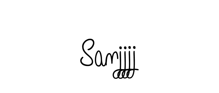 Sanjjjj stylish signature style. Best Handwritten Sign (Angelique-Rose-font-FFP) for my name. Handwritten Signature Collection Ideas for my name Sanjjjj. Sanjjjj signature style 5 images and pictures png