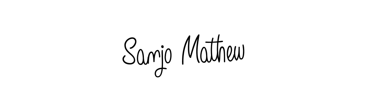 How to Draw Sanjo Mathew signature style? Angelique-Rose-font-FFP is a latest design signature styles for name Sanjo Mathew. Sanjo Mathew signature style 5 images and pictures png