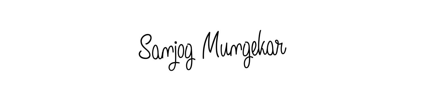 Design your own signature with our free online signature maker. With this signature software, you can create a handwritten (Angelique-Rose-font-FFP) signature for name Sanjog Mungekar. Sanjog Mungekar signature style 5 images and pictures png