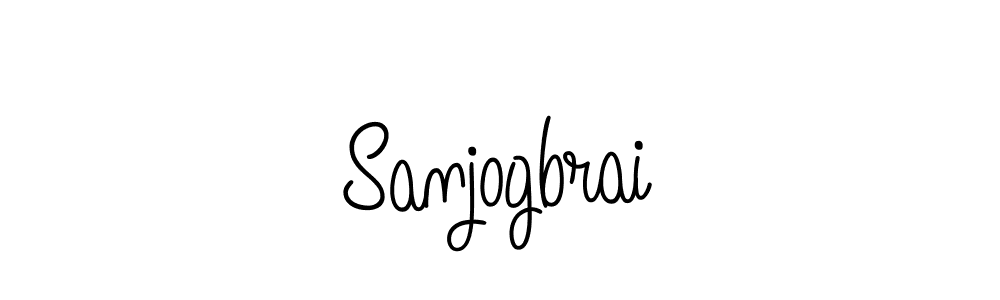 Use a signature maker to create a handwritten signature online. With this signature software, you can design (Angelique-Rose-font-FFP) your own signature for name Sanjogbrai. Sanjogbrai signature style 5 images and pictures png