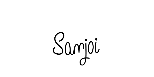 Use a signature maker to create a handwritten signature online. With this signature software, you can design (Angelique-Rose-font-FFP) your own signature for name Sanjoi. Sanjoi signature style 5 images and pictures png