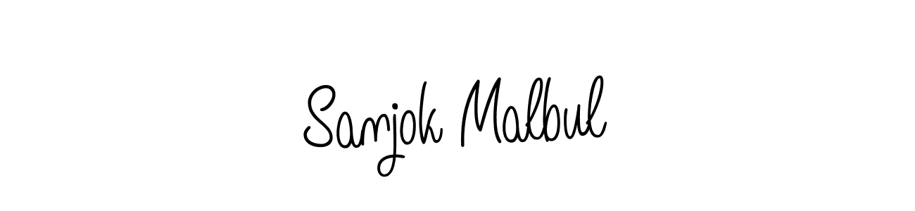 Design your own signature with our free online signature maker. With this signature software, you can create a handwritten (Angelique-Rose-font-FFP) signature for name Sanjok Malbul. Sanjok Malbul signature style 5 images and pictures png