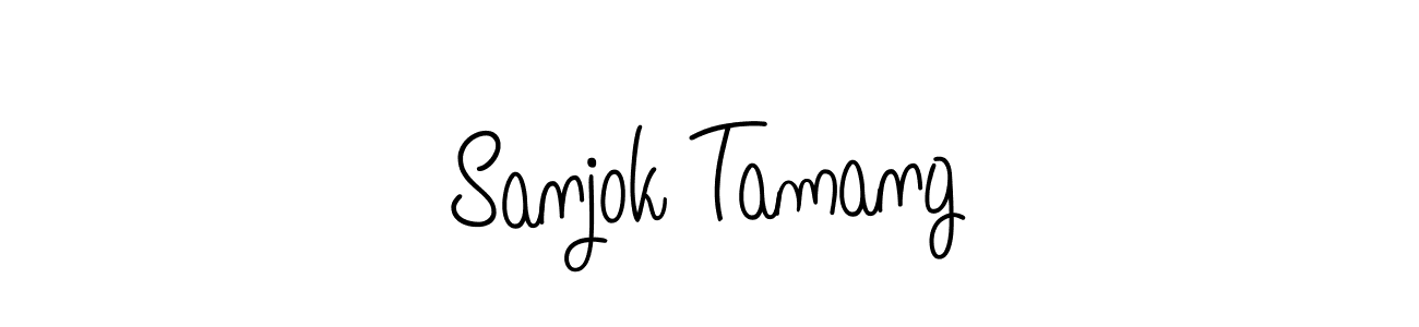 Similarly Angelique-Rose-font-FFP is the best handwritten signature design. Signature creator online .You can use it as an online autograph creator for name Sanjok Tamang. Sanjok Tamang signature style 5 images and pictures png