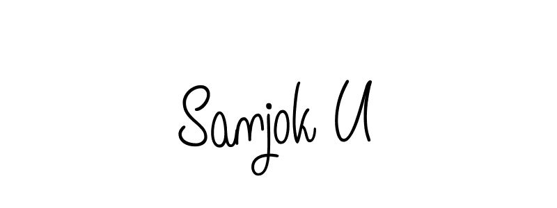 How to make Sanjok U signature? Angelique-Rose-font-FFP is a professional autograph style. Create handwritten signature for Sanjok U name. Sanjok U signature style 5 images and pictures png