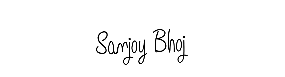 Use a signature maker to create a handwritten signature online. With this signature software, you can design (Angelique-Rose-font-FFP) your own signature for name Sanjoy Bhoj. Sanjoy Bhoj signature style 5 images and pictures png