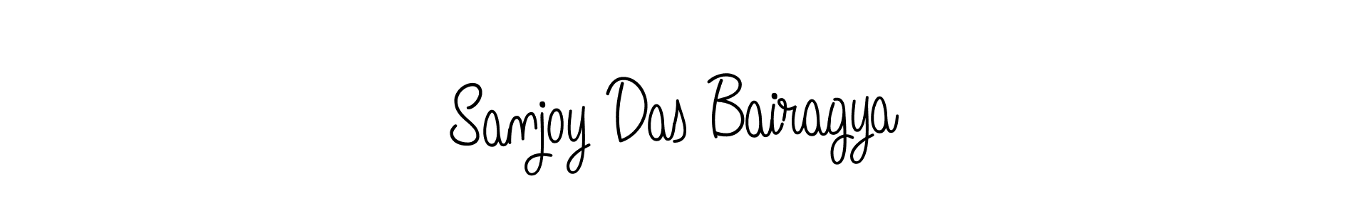 The best way (Angelique-Rose-font-FFP) to make a short signature is to pick only two or three words in your name. The name Sanjoy Das Bairagya include a total of six letters. For converting this name. Sanjoy Das Bairagya signature style 5 images and pictures png