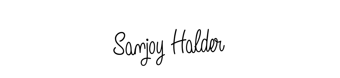 Also we have Sanjoy Halder name is the best signature style. Create professional handwritten signature collection using Angelique-Rose-font-FFP autograph style. Sanjoy Halder signature style 5 images and pictures png