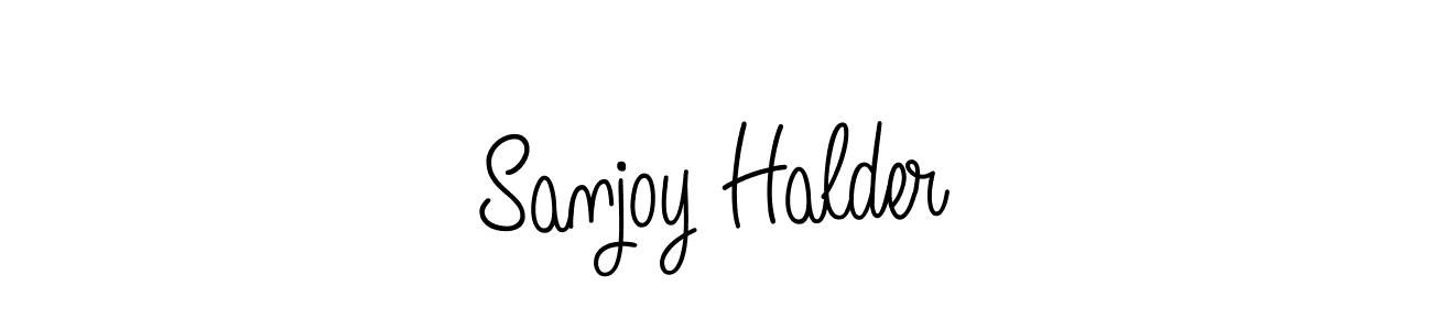 Sanjoy Halder stylish signature style. Best Handwritten Sign (Angelique-Rose-font-FFP) for my name. Handwritten Signature Collection Ideas for my name Sanjoy Halder. Sanjoy Halder signature style 5 images and pictures png