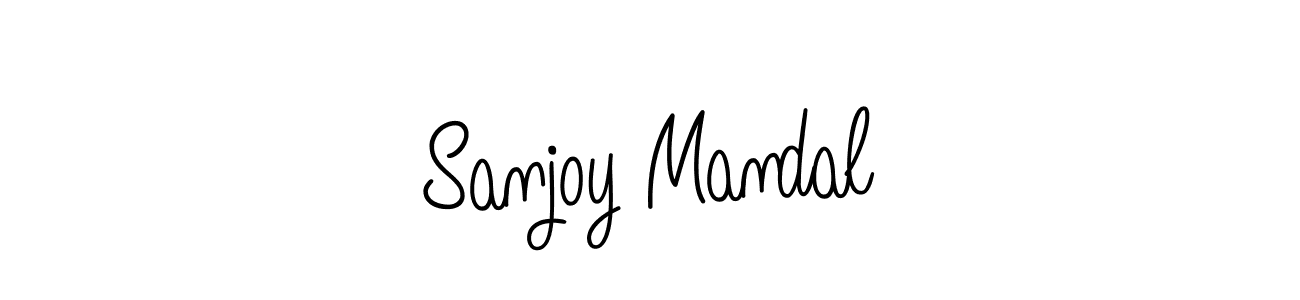 Sanjoy Mandal stylish signature style. Best Handwritten Sign (Angelique-Rose-font-FFP) for my name. Handwritten Signature Collection Ideas for my name Sanjoy Mandal. Sanjoy Mandal signature style 5 images and pictures png