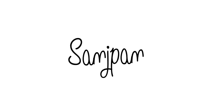 Sanjpan stylish signature style. Best Handwritten Sign (Angelique-Rose-font-FFP) for my name. Handwritten Signature Collection Ideas for my name Sanjpan. Sanjpan signature style 5 images and pictures png