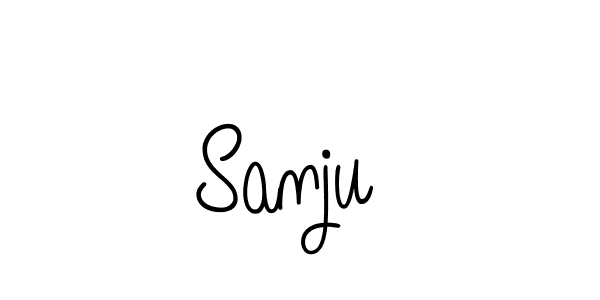 You should practise on your own different ways (Angelique-Rose-font-FFP) to write your name (Sanju ) in signature. don't let someone else do it for you. Sanju  signature style 5 images and pictures png