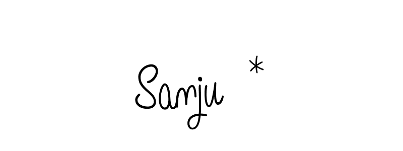 It looks lik you need a new signature style for name Sanju  *. Design unique handwritten (Angelique-Rose-font-FFP) signature with our free signature maker in just a few clicks. Sanju  * signature style 5 images and pictures png