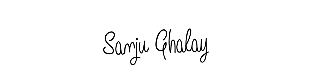 Also we have Sanju Ghalay name is the best signature style. Create professional handwritten signature collection using Angelique-Rose-font-FFP autograph style. Sanju Ghalay signature style 5 images and pictures png