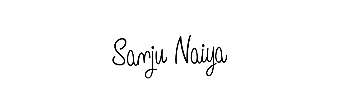 How to make Sanju Naiya name signature. Use Angelique-Rose-font-FFP style for creating short signs online. This is the latest handwritten sign. Sanju Naiya signature style 5 images and pictures png