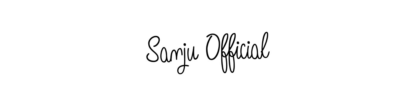 Create a beautiful signature design for name Sanju Official. With this signature (Angelique-Rose-font-FFP) fonts, you can make a handwritten signature for free. Sanju Official signature style 5 images and pictures png