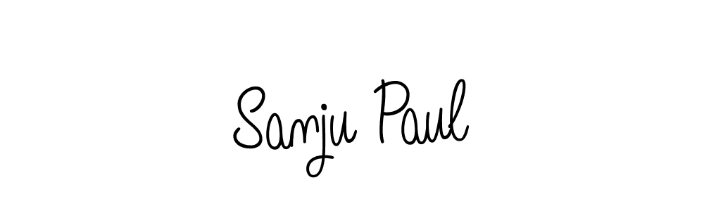 You should practise on your own different ways (Angelique-Rose-font-FFP) to write your name (Sanju Paul) in signature. don't let someone else do it for you. Sanju Paul signature style 5 images and pictures png
