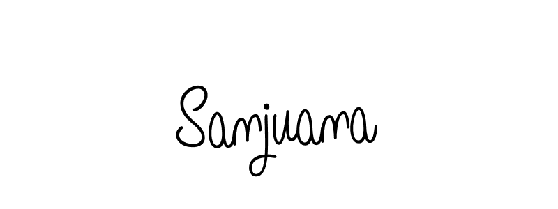 Once you've used our free online signature maker to create your best signature Angelique-Rose-font-FFP style, it's time to enjoy all of the benefits that Sanjuana name signing documents. Sanjuana signature style 5 images and pictures png