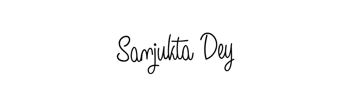 How to make Sanjukta Dey name signature. Use Angelique-Rose-font-FFP style for creating short signs online. This is the latest handwritten sign. Sanjukta Dey signature style 5 images and pictures png