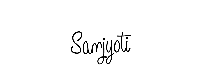 Design your own signature with our free online signature maker. With this signature software, you can create a handwritten (Angelique-Rose-font-FFP) signature for name Sanjyoti. Sanjyoti signature style 5 images and pictures png