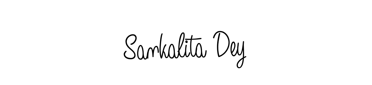 How to make Sankalita Dey signature? Angelique-Rose-font-FFP is a professional autograph style. Create handwritten signature for Sankalita Dey name. Sankalita Dey signature style 5 images and pictures png