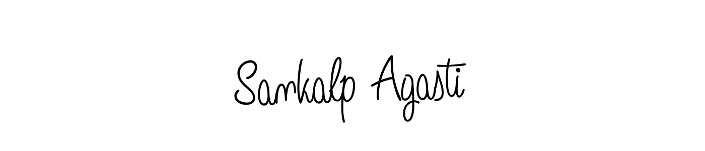 Make a beautiful signature design for name Sankalp Agasti. With this signature (Angelique-Rose-font-FFP) style, you can create a handwritten signature for free. Sankalp Agasti signature style 5 images and pictures png