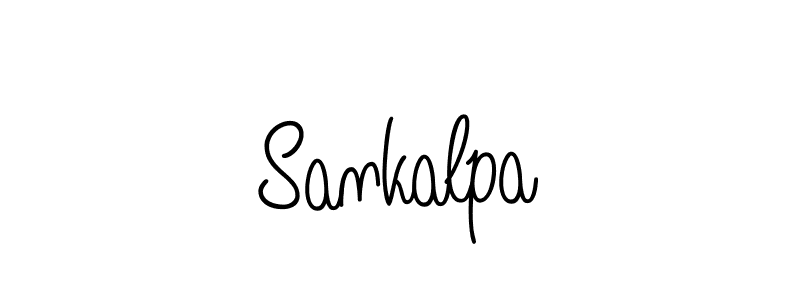 You should practise on your own different ways (Angelique-Rose-font-FFP) to write your name (Sankalpa) in signature. don't let someone else do it for you. Sankalpa signature style 5 images and pictures png