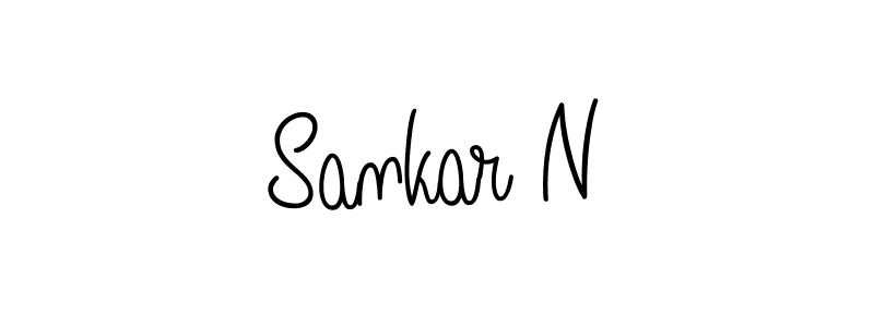 Sankar N stylish signature style. Best Handwritten Sign (Angelique-Rose-font-FFP) for my name. Handwritten Signature Collection Ideas for my name Sankar N. Sankar N signature style 5 images and pictures png