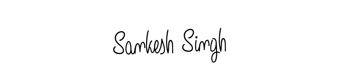 Use a signature maker to create a handwritten signature online. With this signature software, you can design (Angelique-Rose-font-FFP) your own signature for name Sankesh Singh. Sankesh Singh signature style 5 images and pictures png