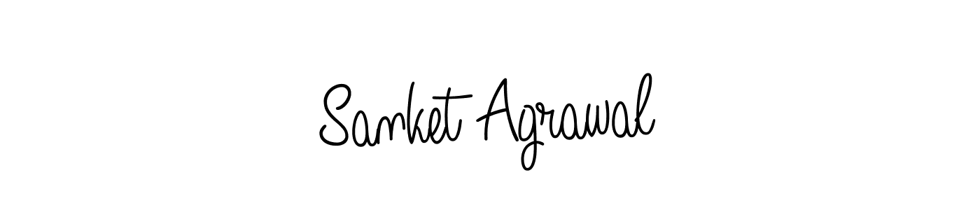 How to make Sanket Agrawal signature? Angelique-Rose-font-FFP is a professional autograph style. Create handwritten signature for Sanket Agrawal name. Sanket Agrawal signature style 5 images and pictures png