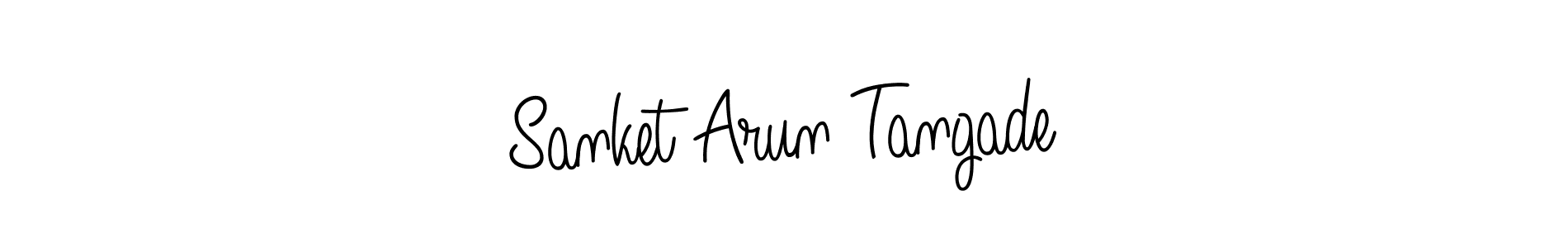 Sanket Arun Tangade stylish signature style. Best Handwritten Sign (Angelique-Rose-font-FFP) for my name. Handwritten Signature Collection Ideas for my name Sanket Arun Tangade. Sanket Arun Tangade signature style 5 images and pictures png