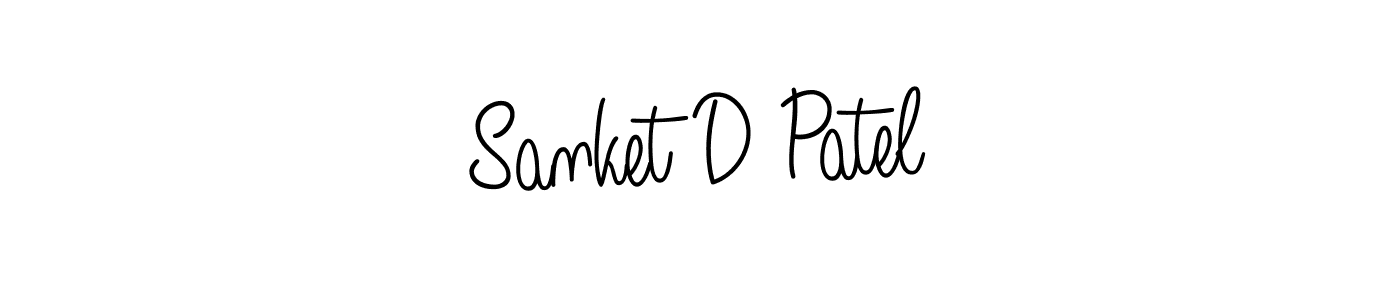 Make a short Sanket D Patel signature style. Manage your documents anywhere anytime using Angelique-Rose-font-FFP. Create and add eSignatures, submit forms, share and send files easily. Sanket D Patel signature style 5 images and pictures png