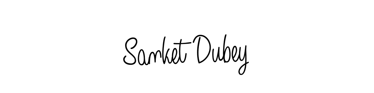 You should practise on your own different ways (Angelique-Rose-font-FFP) to write your name (Sanket Dubey) in signature. don't let someone else do it for you. Sanket Dubey signature style 5 images and pictures png