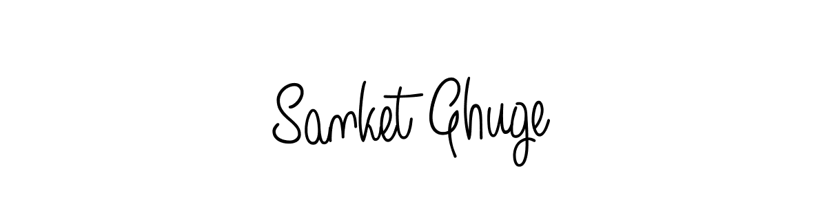 How to make Sanket Ghuge name signature. Use Angelique-Rose-font-FFP style for creating short signs online. This is the latest handwritten sign. Sanket Ghuge signature style 5 images and pictures png