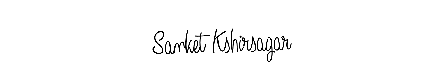 Use a signature maker to create a handwritten signature online. With this signature software, you can design (Angelique-Rose-font-FFP) your own signature for name Sanket Kshirsagar. Sanket Kshirsagar signature style 5 images and pictures png