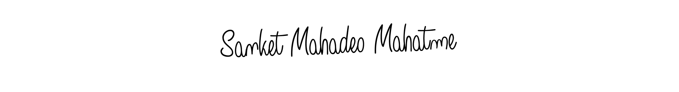 Sanket Mahadeo Mahatme stylish signature style. Best Handwritten Sign (Angelique-Rose-font-FFP) for my name. Handwritten Signature Collection Ideas for my name Sanket Mahadeo Mahatme. Sanket Mahadeo Mahatme signature style 5 images and pictures png
