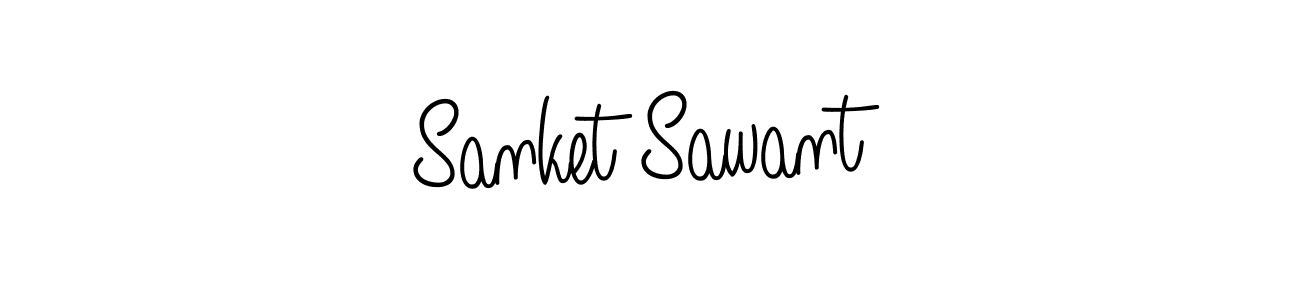 How to Draw Sanket Sawant signature style? Angelique-Rose-font-FFP is a latest design signature styles for name Sanket Sawant. Sanket Sawant signature style 5 images and pictures png