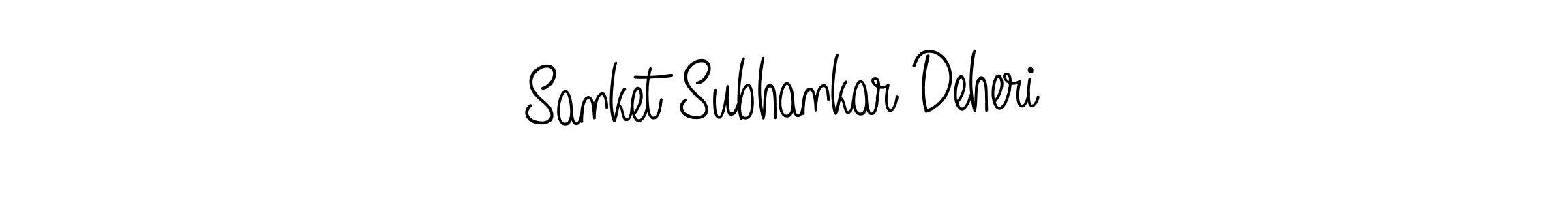 Design your own signature with our free online signature maker. With this signature software, you can create a handwritten (Angelique-Rose-font-FFP) signature for name Sanket Subhankar Deheri. Sanket Subhankar Deheri signature style 5 images and pictures png