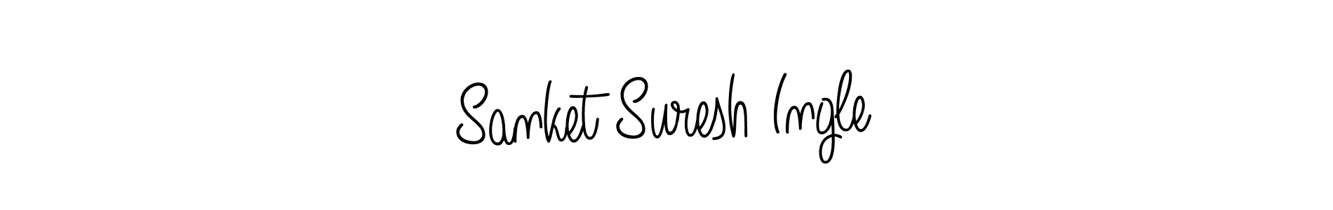 Use a signature maker to create a handwritten signature online. With this signature software, you can design (Angelique-Rose-font-FFP) your own signature for name Sanket Suresh Ingle. Sanket Suresh Ingle signature style 5 images and pictures png