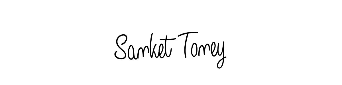 How to Draw Sanket Toney signature style? Angelique-Rose-font-FFP is a latest design signature styles for name Sanket Toney. Sanket Toney signature style 5 images and pictures png