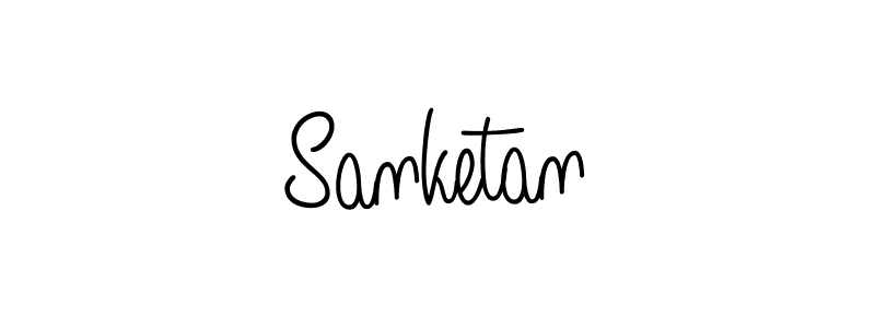 Sanketan stylish signature style. Best Handwritten Sign (Angelique-Rose-font-FFP) for my name. Handwritten Signature Collection Ideas for my name Sanketan. Sanketan signature style 5 images and pictures png