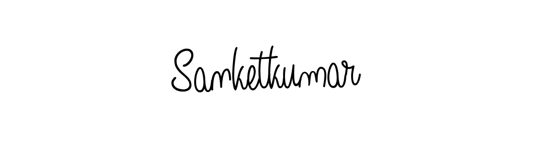 Sanketkumar stylish signature style. Best Handwritten Sign (Angelique-Rose-font-FFP) for my name. Handwritten Signature Collection Ideas for my name Sanketkumar. Sanketkumar signature style 5 images and pictures png