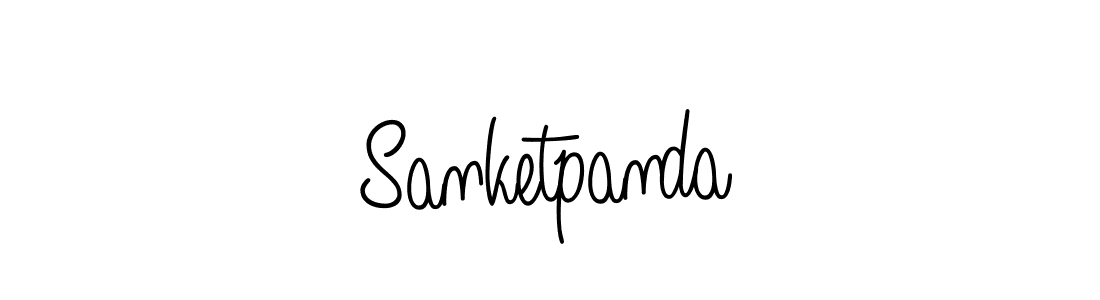 How to Draw Sanketpanda signature style? Angelique-Rose-font-FFP is a latest design signature styles for name Sanketpanda. Sanketpanda signature style 5 images and pictures png