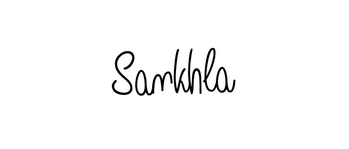 How to Draw Sankhla signature style? Angelique-Rose-font-FFP is a latest design signature styles for name Sankhla. Sankhla signature style 5 images and pictures png