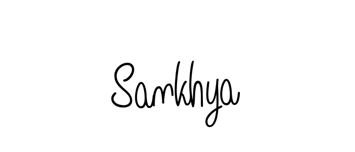 Create a beautiful signature design for name Sankhya. With this signature (Angelique-Rose-font-FFP) fonts, you can make a handwritten signature for free. Sankhya signature style 5 images and pictures png