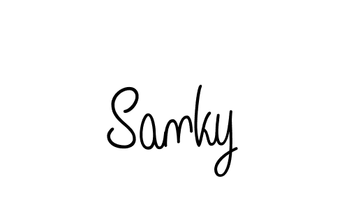 How to make Sanky name signature. Use Angelique-Rose-font-FFP style for creating short signs online. This is the latest handwritten sign. Sanky signature style 5 images and pictures png